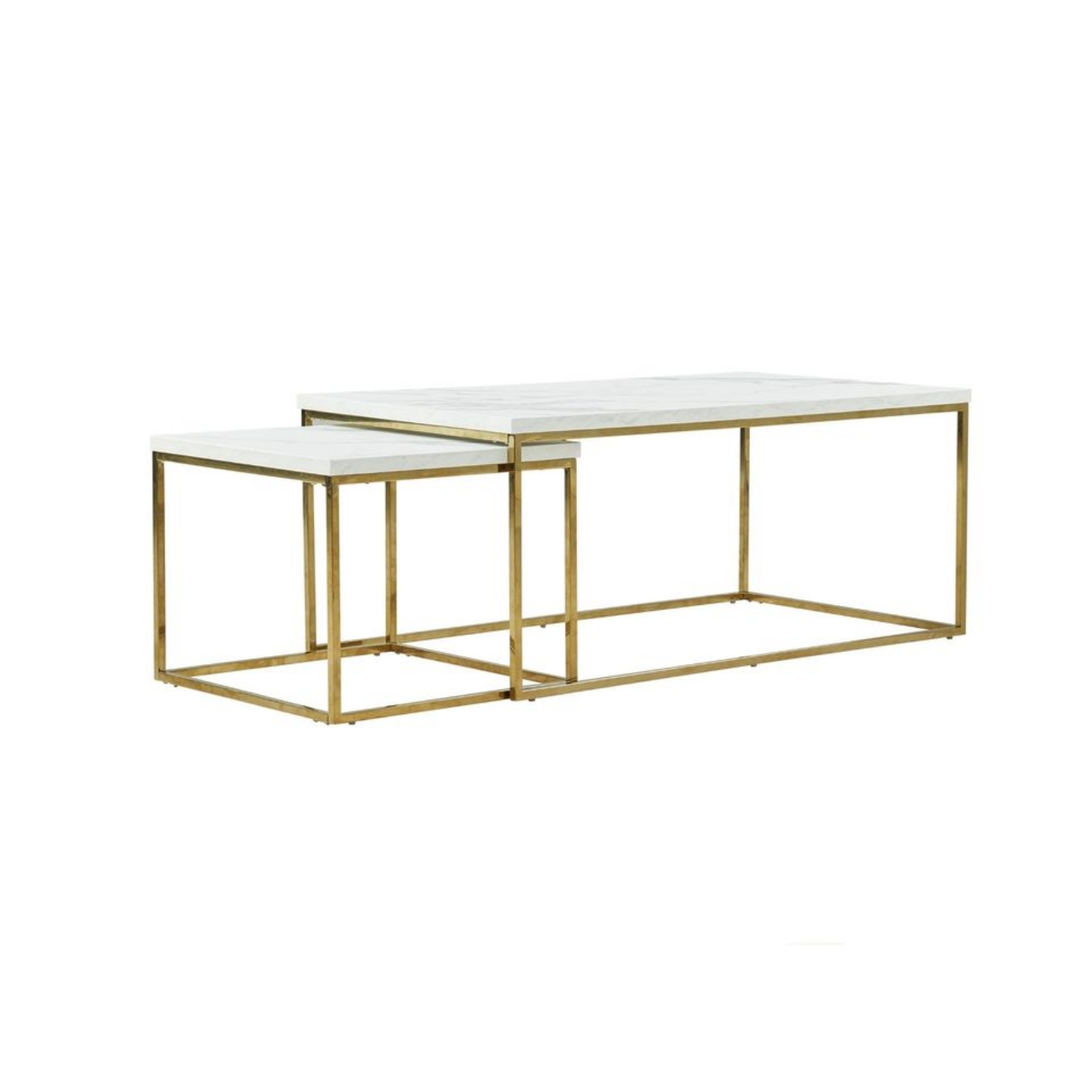 Celine Nesting Coffee Table demonstrates delicate craftsmanship and has the perfect design to enhance your room.